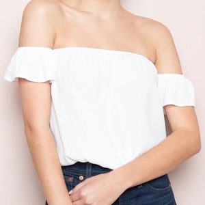 Brandy Melville White Beccah Top